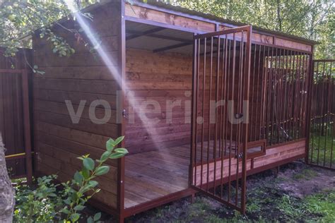 Прекрасный вольер для подвижной собаки каталог