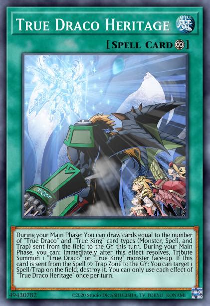 True Draco Heritage Yu Gi Oh Tcg Ygo Cards