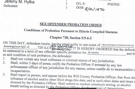 Joliet Sex Offender Jeremy Hylka Learns His Sentence Joliet Il Patch