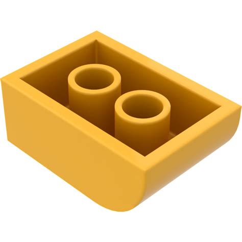 Lego Bright Light Orange Slope Brick X With Curved Top