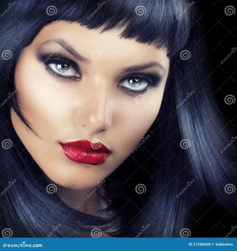 Beauty Brunette Portrait Stock Photo Image Of Fashion