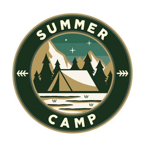 Vintage Summer Camp Logos