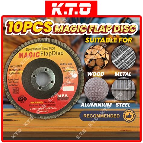 Pcs Inch Magic Grinder Flap Disc Abrasive Grit Angle Flat Sanding