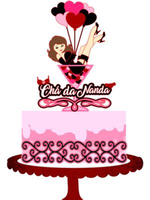 Arquivo Digital Topo De Bolo Silhouette 14 Cha De Lingerie Compre Produtos Personalizados No Elo7