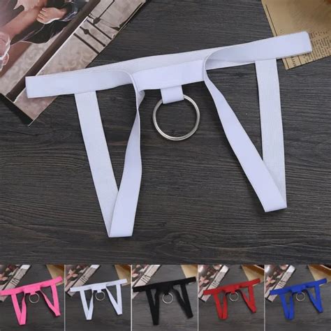 Hommes Lingerie Entrejambe Slip Trou Anneaux O G String Bikini Suspensoir Sous Eur