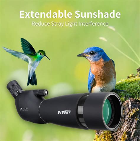 SVBONY SV28 Telescope 25-75x70 Spotting Monoculars Powerful Binoculars ...