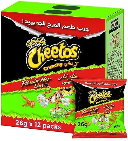Fritolay Cheetos Crunchy Flamin Hot Lime X Pack Price In Saudi Arabia Amazon Saudi Arabia