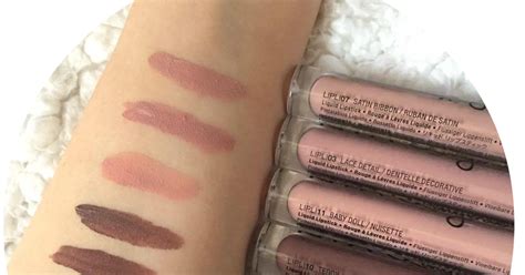 Nyx Lip Lingerie Swatches Mini Review Allmelsmakeup
