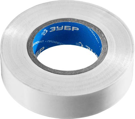 ЗУБР Электрик-20 белая изолента ПВХ, 20м х 19мм - купить с доставкой по ...