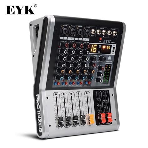 EYK EA40 4 канала микшерный пульт с выключателем звука и PFL Bluetooth ...