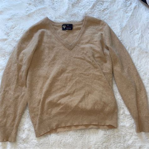 Source Unknown Sweaters Nude Cashmere Long Sleeve V Neck Sweater Cozy Poshmark