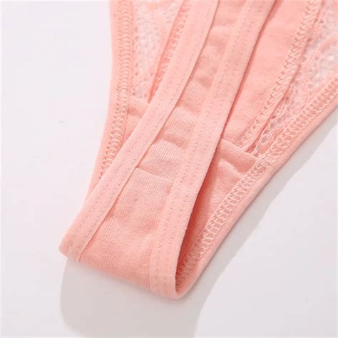 Finetoo Hot Sale Sexy Lace Thongs Low Rise Patchwork Bikini Panties S Xl Lace G String