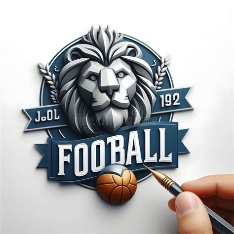 Tiger Legendary Football Logo Design Stock Illustration Illustration