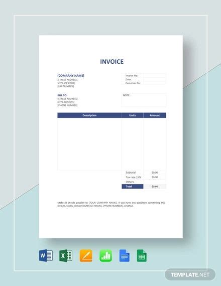 Invoice Template Html With Css Free Download