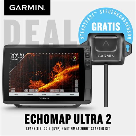 BUNDLE Garmin ECHOMAP Ultra 2 122sv Mit GT56UHD TM Geber Inkl NMEA2000