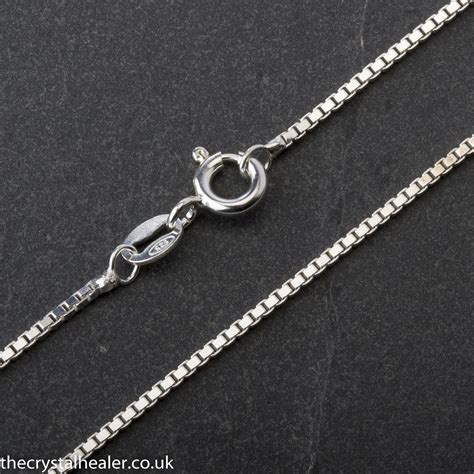 Silver Box Chain 20 Inch Silver Chain The Crystal Healer