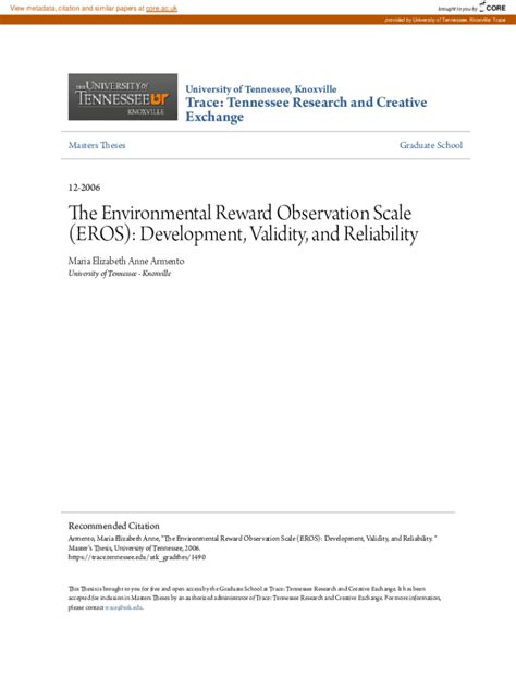 Environmental Reward Observation Scale Fill Online Printable