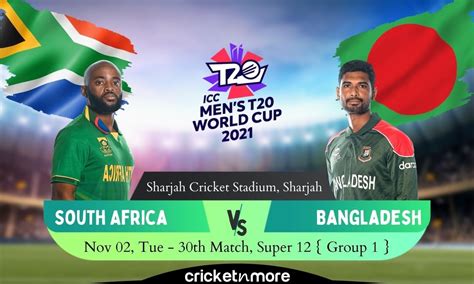 South Africa Vs Bangladesh T20 World Cup Cricket Match Prediction