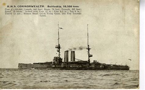 Hms Commonwealth Battleship British Warships Of World War 1