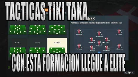 Con Estas Tacticas Llegue A Elite Tacticas Tiki Taka Fifa Youtube