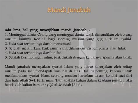 Haid Istihadah Nifas Mani Madzi Dan Wadi