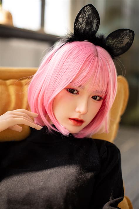 Free Random TPE Head Included D Cup Asian Silicone Head Implanted Hair Sex Doll Yangkui Cm