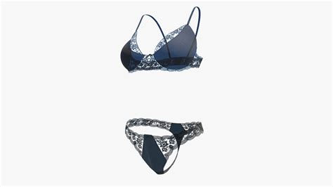 3D Model Sexy Lingerie SS21 VR AR Low Poly CGTrader