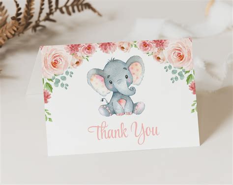 Free Printable Elephant Thank You Cards Download Free Printable