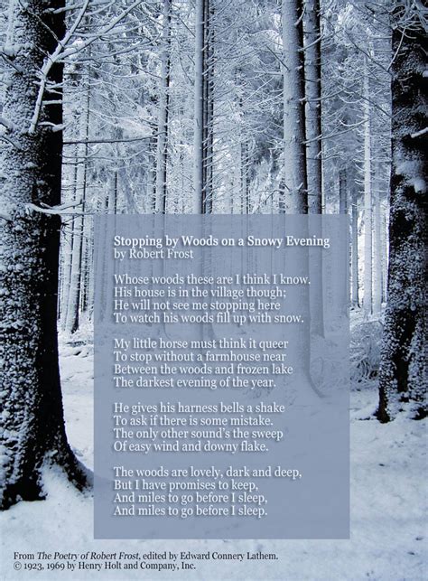 stopping  woods   snowy evening  robert frost renee