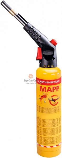 Газовая горелка на баллончик с пьезоподжигом для пайки Rothenberger ...