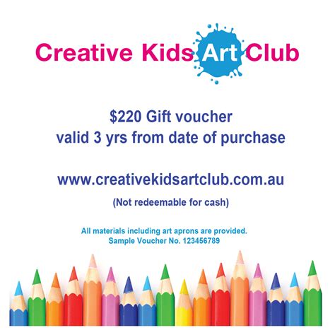 Any Class Voucher Creative Kids Club