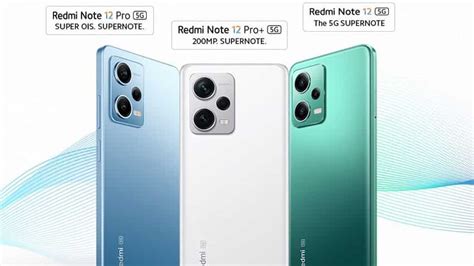 Redmi Note 12 5G Vs Redmi Note 12 Pro 5G Vs Redmi Note 12 Pro Plus ...