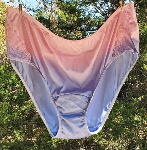 Shadowline Floral Lace Bikini Panty Shiny Nylon Xl Gem