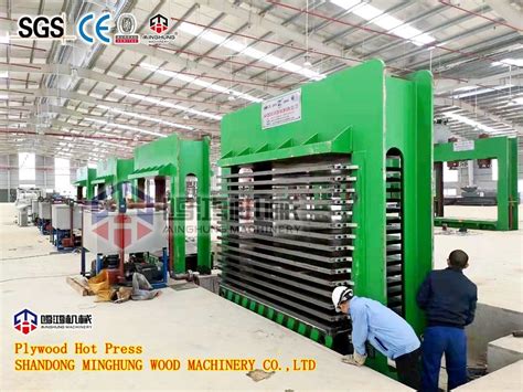 Veneer Core Plywood Hot Press Machine Shandong Minghung Wood Machinery Co Ltd