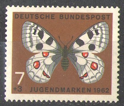 Schmetterlinge Apollofalter Pf Deutsche Bundespost Briefmarke