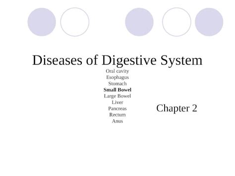 Ppt Diseases Of Digestive System Oral Cavity Esophagus Stomach Small