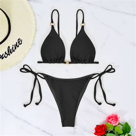Dihao Bikini For Women Clearance Halter String Bikini Set Sexy Thong