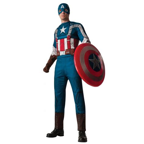 Fantasia De Capitão América - Fantasia Capitão América Adulto Luxo