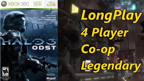 Halo 3 ODST Longplay 4 Player Split Screen Co Op Legendary Full Game