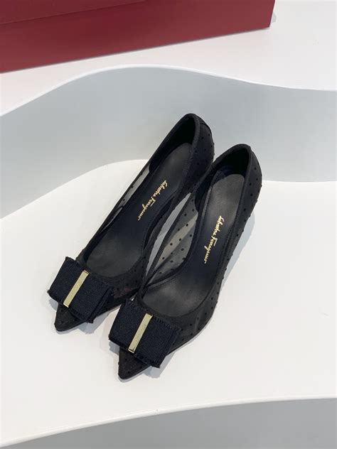 ᐈ Туфли Salvatore Ferragamo из сетчатой ткани, черные купити в Києві і ...