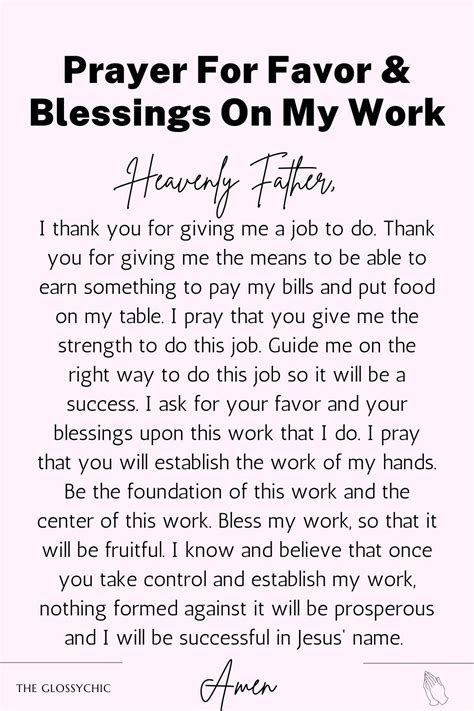 prayer for work 10