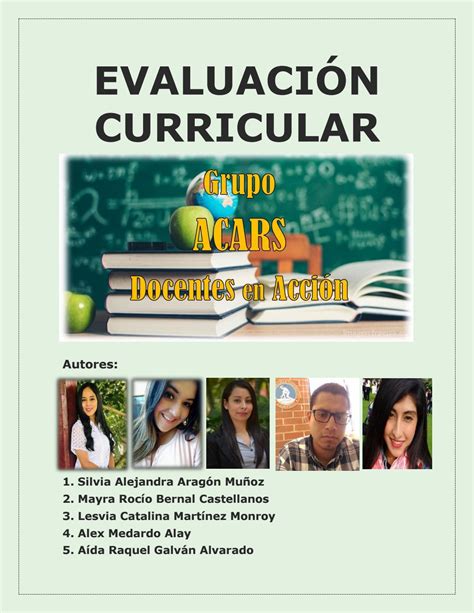 Grupo ACARS Evaluación Curricular by Lesvia Catalina Martínez Issuu