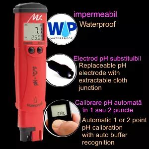 Tester impermeabil de pH si temperatura pHep®5 – HI98128 – Echipamente ...
