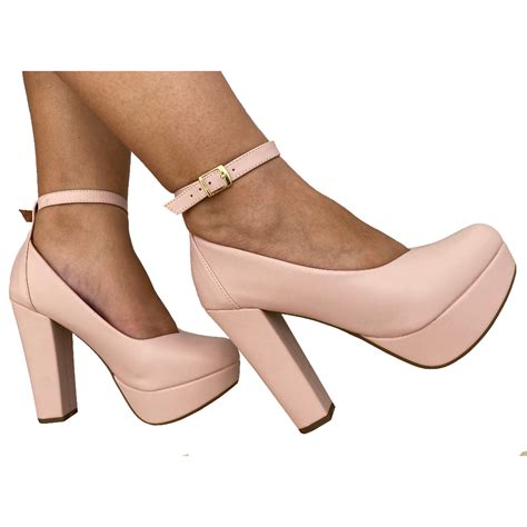 Sapato Feminino Rosê Nude Scarpin Meia Pata Salto Alto Grosso Shopee Brasil