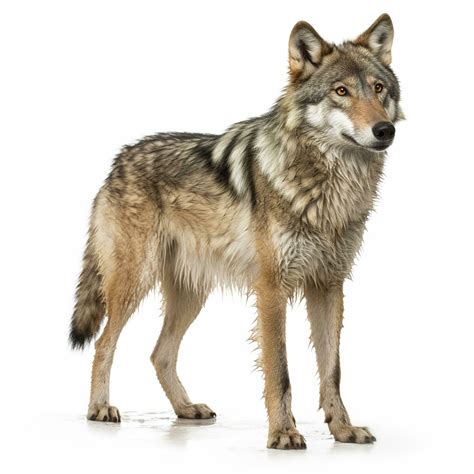 Wolf Isolated On White Background Generate Ai 24496513 Stock Photo At