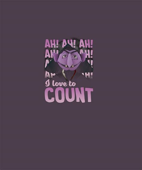 Sesame Street The Count Ah Ah Ah Pullover Hoodie Digital Art by Dustin ...