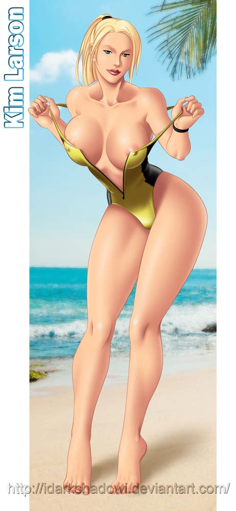 Kim Larson Naughty Swimsuit Commission By Thedarkness Hentai Foundry