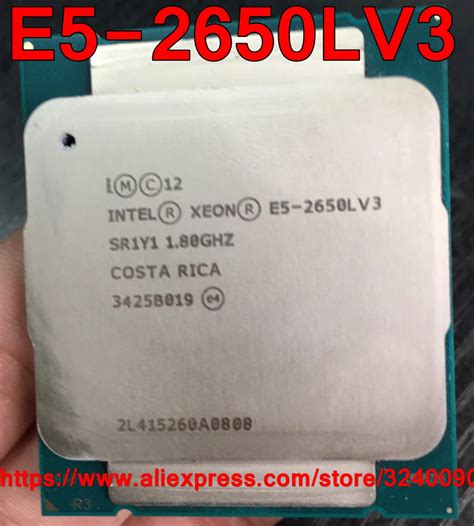 Intel Xeon CPU E5-2650LV3 QS version 1.8GHz 12-Core 30M 65W LGA2011-3 ...
