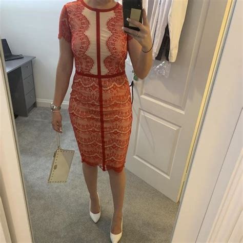 Missguided Red And Nude Dress Amazing For An Depop