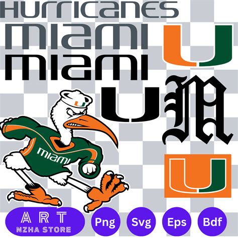 Bundle Miami Hurricanes Football Team Svg, Miami Hurricanes | Inspire